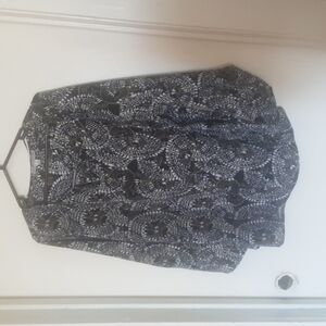 Nwot Larry Levine Blouse Hardware Roll Tab Sz 3X